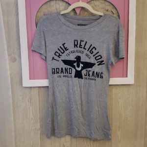 True Religion Size Large Grey Tee Shirt